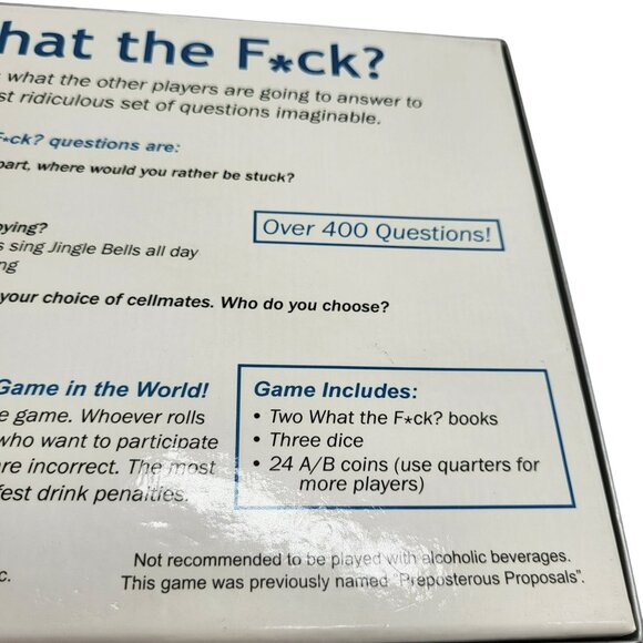 What The F*ck? The Outrageous Drinking Game For 2-100+ Players By Kheper Games - Picture 10 of 14
